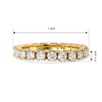 D'Joy - Moissanite Full-Eternity Band Ring in Yellow Gold Plated Sterling Silver 1.40 Ct._8663827_4