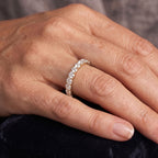 D'Joy - Moissanite Full-Eternity Flexible Band Ring in Yellow Gold Plated Sterling Silver 1.40 Ct._8663828_3