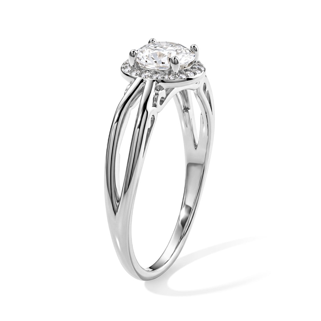 D'Joy Moissanite Fancy Ring in Rhodium OverlaySterling Silver  1.380  Ct._8664075_3
