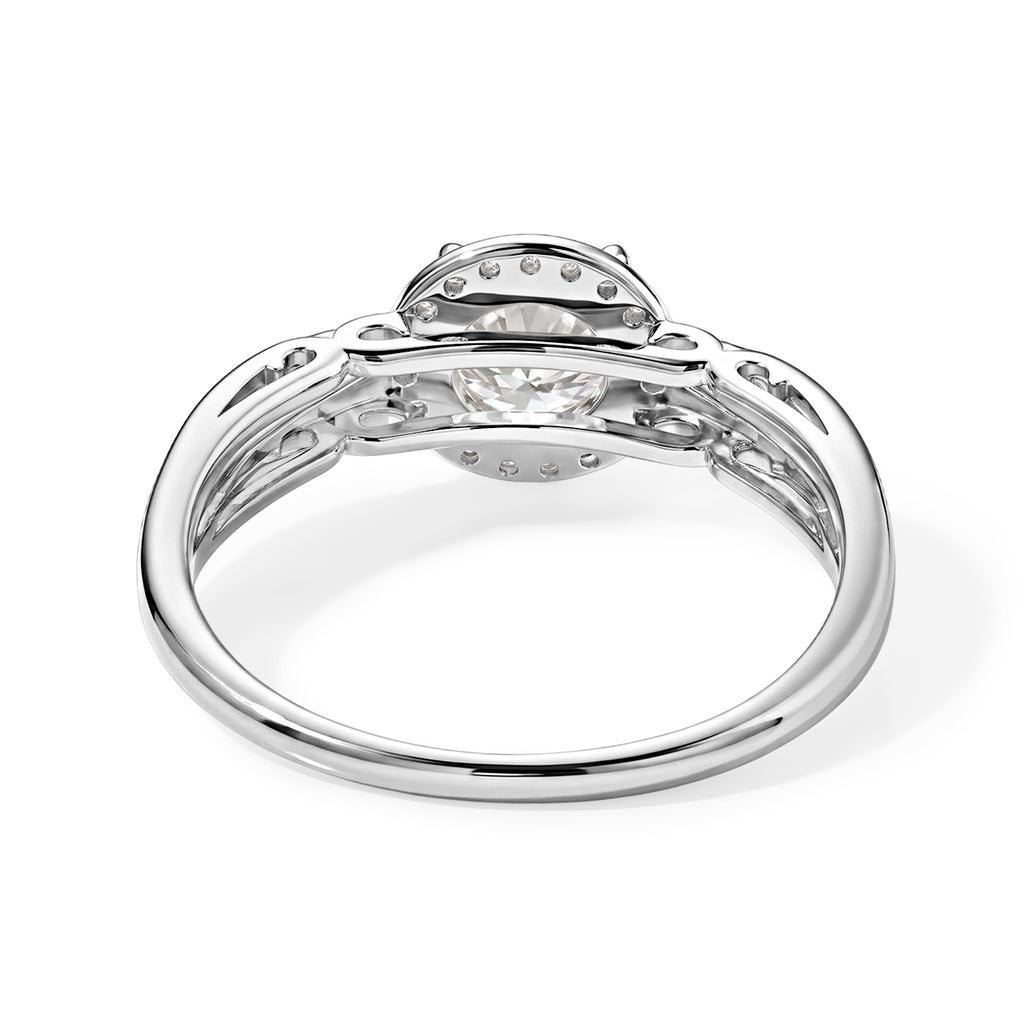 D'Joy Moissanite Fancy Ring in Rhodium OverlaySterling Silver  1.380  Ct._8664075_4