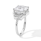 D'Joy Moissanite Fancy Ring in Rhodium OverlaySterling Silver  7.520  Ct._8664121_3