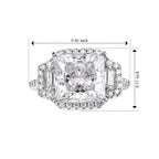 D'Joy Moissanite Fancy Ring in Rhodium OverlaySterling Silver  7.520  Ct._8664121_5