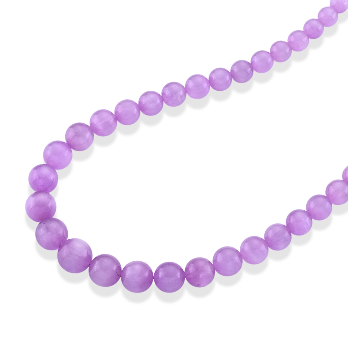 D'Joy - Kunzite Graduated Beads Necklace (Size - 22) in Rhodium Overlay Sterling Silver 380.00 Ct. 8665131 4