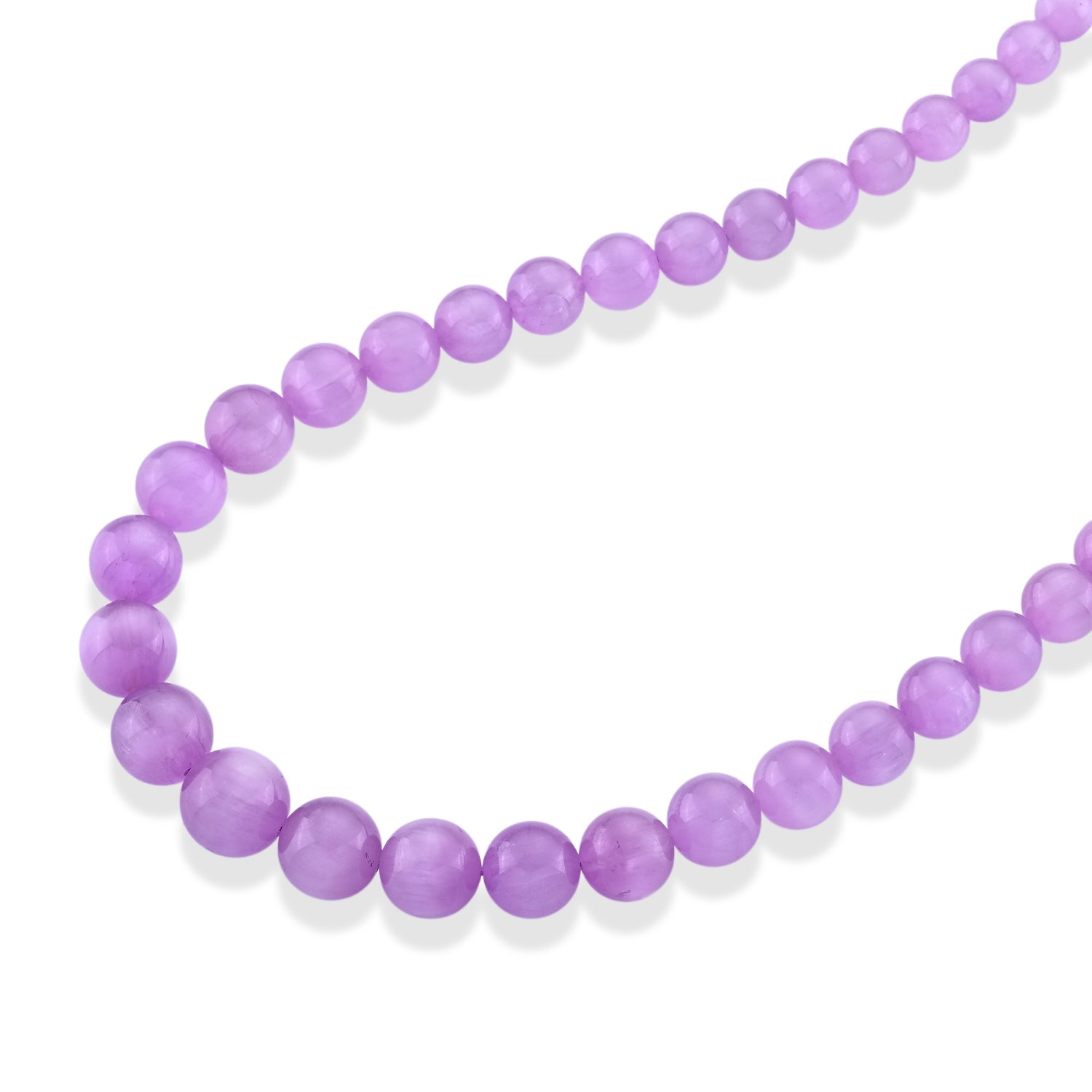 D'Joy - Kunzite Graduated Beads Necklace (Size - 22) in Rhodium Overlay Sterling Silver 380.00 Ct. 8665131 4