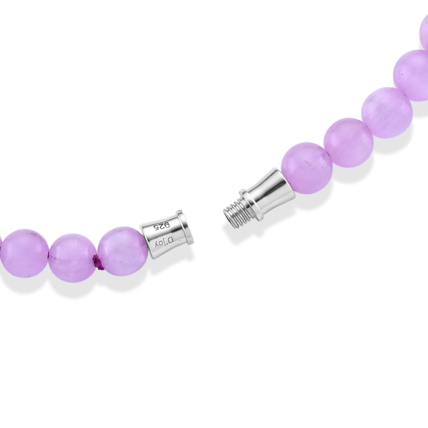 D'Joy - Kunzite Graduated Beads Necklace (Size - 22) in Rhodium Overlay Sterling Silver 380.00 Ct. 8665131 6