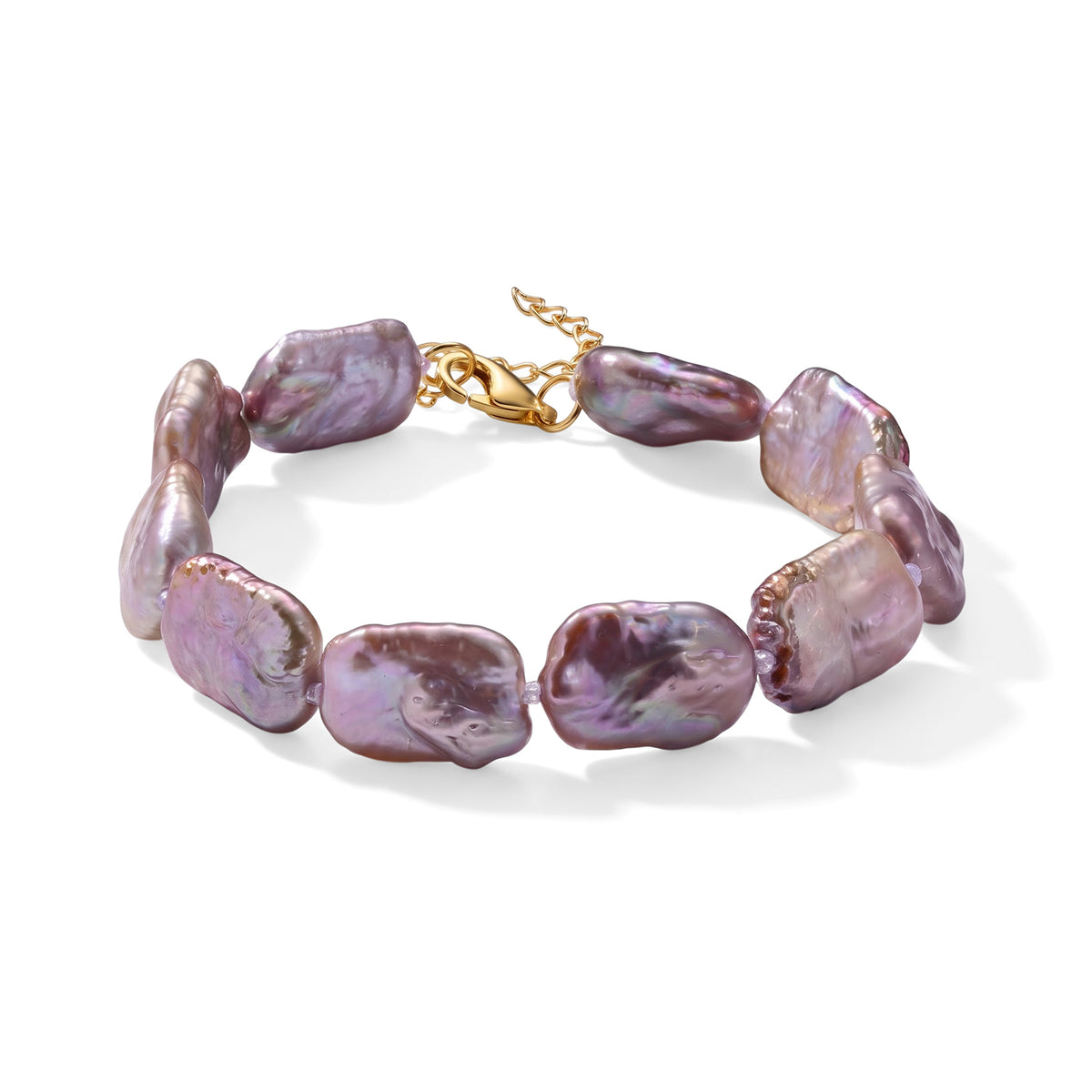 Designer Inspired-  Multi Colour Keshi Pearl Adjustable Beads Bracelet (Size - 7.5-2 Ext) V32666381 0