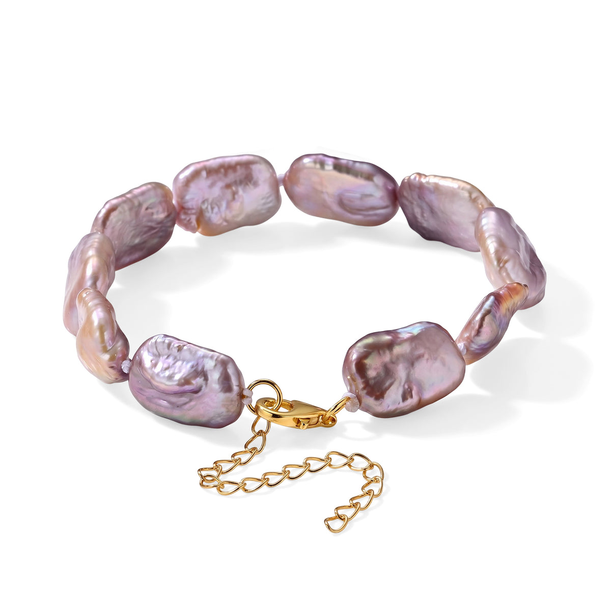 Designer Inspired-  Multi Colour Keshi Pearl Adjustable Beads Bracelet (Size - 7.5-2 Ext) V32666381 4
