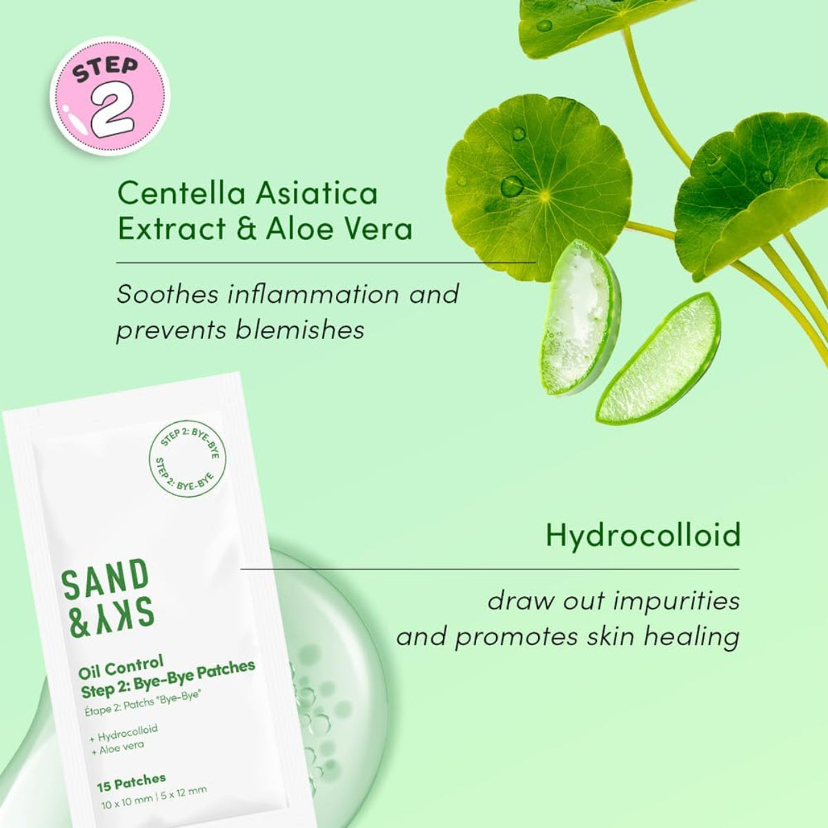 Sand &amp; Sky Oil Control - Dual Action Blemish Patches 72s 8665394 3
