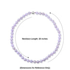 Extremely Rare Natural Type A Burmese Lavender Jadeite Necklace (Size - 20) in Rhodium Overlay Sterling Silver  380.000  Ct._8666202_4