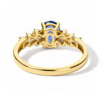 D'Joy - Kyanite & White Diamond Ballerina Ring in Yellow Gold Plated Sterling Silver 1.13 Ct._8666236_4