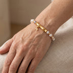 Multi Color Fresh Water Pearl Adjustable Beads Bracelet (Size - 6.5+2 Ext) in Yellow Gold Tone 15.00 Ct._8666381_1