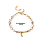 Multi Color Fresh Water Pearl Adjustable Beads Bracelet (Size - 6.5+2 Ext) in Yellow Gold Tone 15.00 Ct._8666381_4