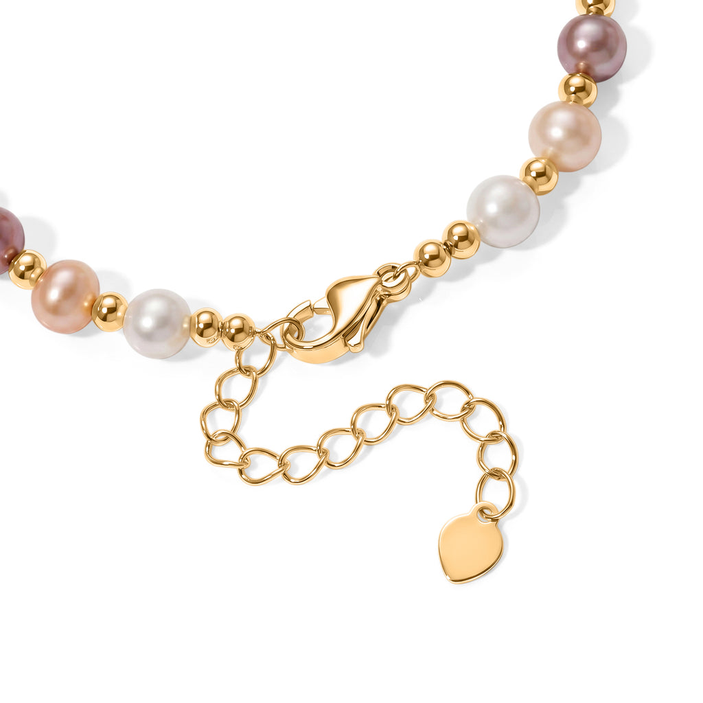 Multi Colour Keshi Pearl & Multi Colour Fresh Water Pearl Adjustable Bracelet (Size 6.5+2 Ext)  20.00 Ct._8666382_3