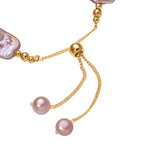 Multi Color Keshi Pearl & Multi Color Fresh Water Pearl Adjustable Beads Bracelet (Size 6.5-9)_8666394_4