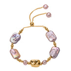 Multi Color Keshi Pearl & Multi Color Fresh Water Pearl Adjustable Beads Bracelet (Size 6.5-9)_8666394_5