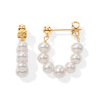 White Fresh Water Pearl Earrings with Push Backs_8666397