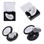 Set of 2 LED Illuminated Pocket Jewellery Loupe Magnifiers (30X & 40X) - Silver & Brown_8666632_2
