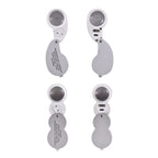 Set of 2 LED Illuminated Pocket Jewellery Loupe Magnifiers (30X & 40X) - Silver & Brown_8666632_5