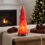 LIVMORE 3-Colour LED USB-Powered Christmas Tree Table Lamp - Red_8666660_1