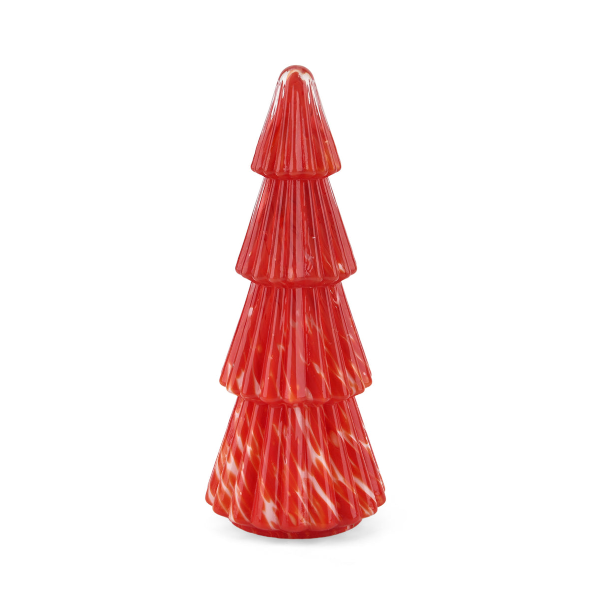 LIVMORE 3-Colour LED USB-Powered Glass Christmas Tree Table Lamp - 27cm - Red 8666660 4