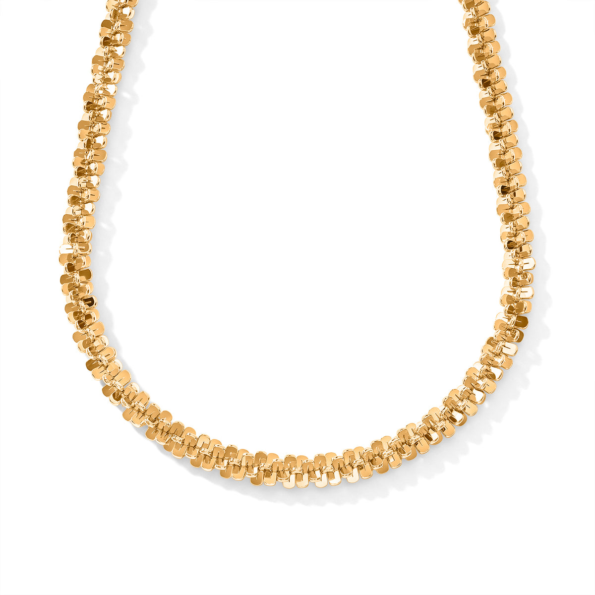 Bronzella Collection - 18K Gold Overlay Italian Made Rock Necklace (Size - 20) Weight 10.60 Grams V32603185 0
