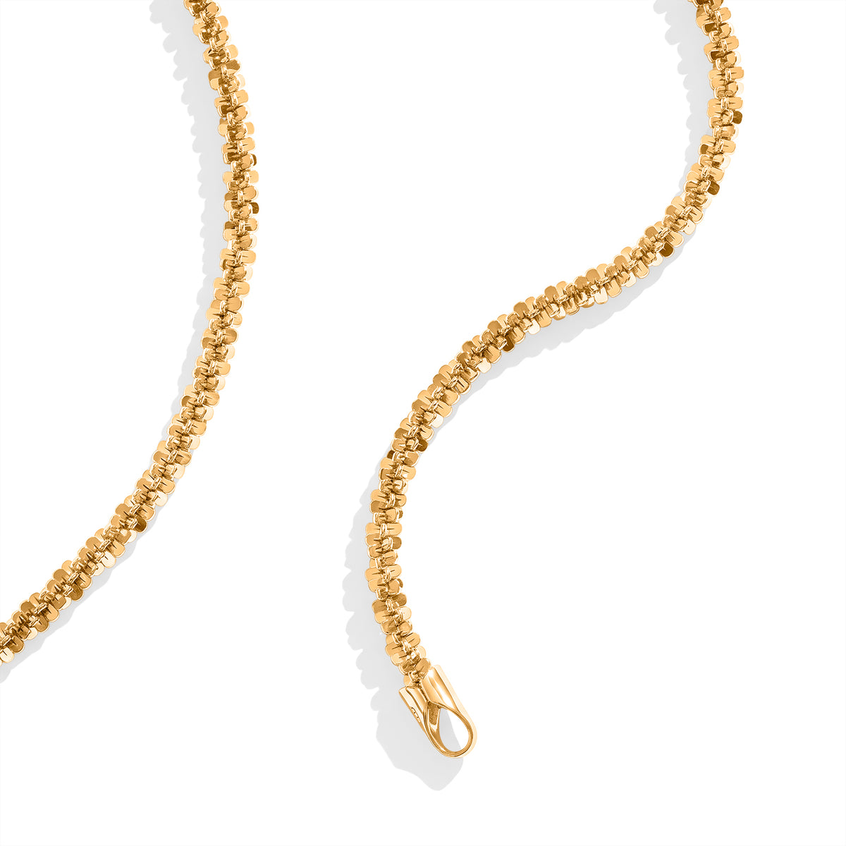 Bronzella Collection - 18K Gold Overlay Italian Made Rock Necklace (Size - 20) Weight 10.60 Grams V32603185 2