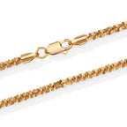 Bronzella Collection - 18K Gold Overlay Italian Made Rock Necklace (Size - 30) Weight 11.10 Grams_8666672_1