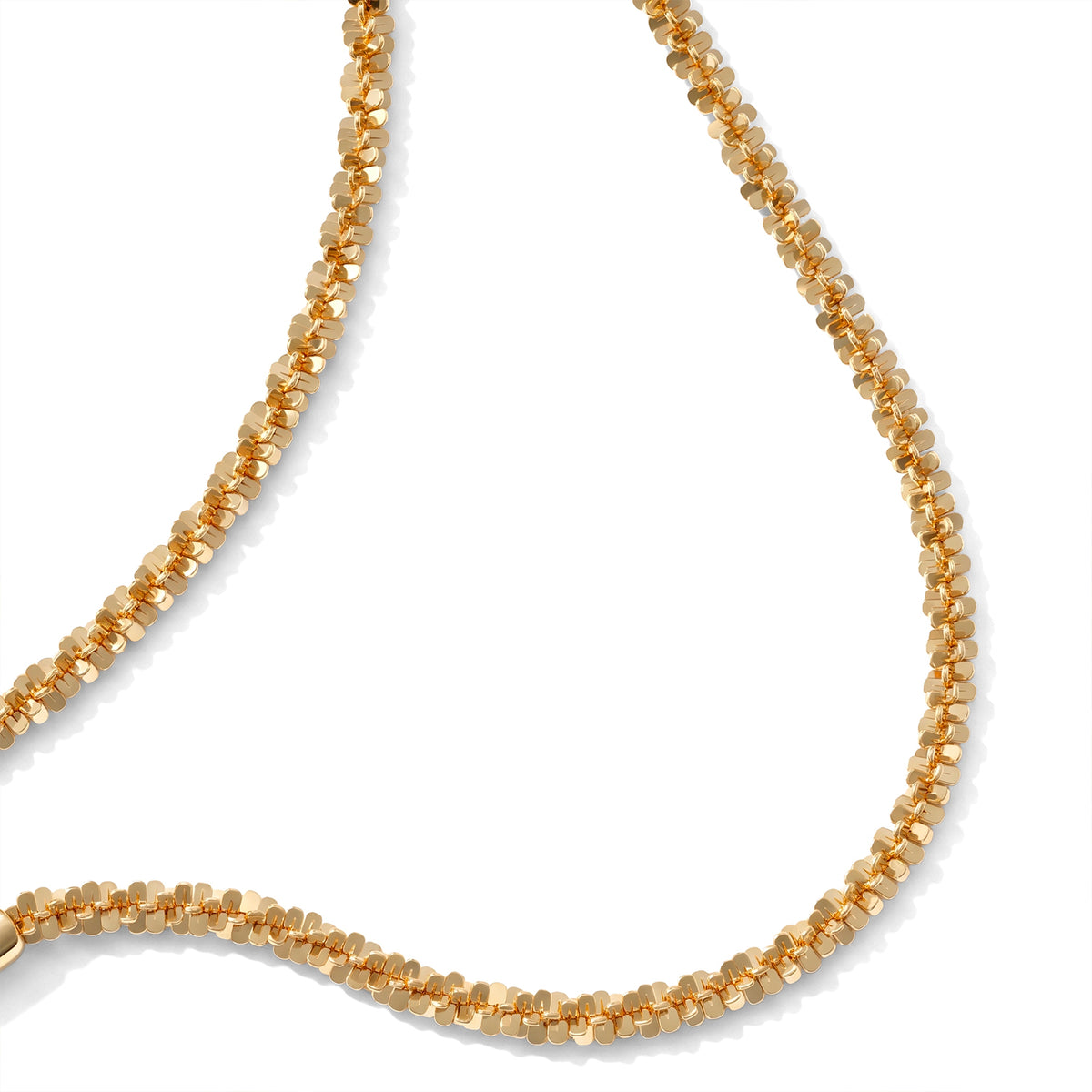 Bronzella Collection - 18K Gold Overlay Italian Made Rock Necklace (Size - 30) Weight 11.10 Grams V32602767 2
