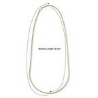Bronzella Collection - 18K Gold Overlay Italian Made Rock Necklace (Size - 30) Weight 11.10 Grams_8666672_3