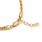 Bronzella Collection - 18K Gold Overlay Italian Made Rock  Bracelet (Size - 7+1 Ext)_8666730_1