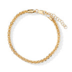 Bronzella Collection - 18K Gold Overlay Italian Made Vortex Bracelet (Size - 7+1 Ext) Weight 6.10 Grams_8666733