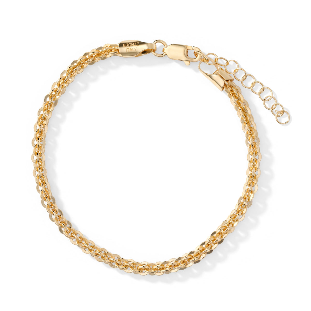 Bronzella Collection - Vortex Bracelet (Size - 7+1 Ext) in Yellow Gold Tone V32575935 0