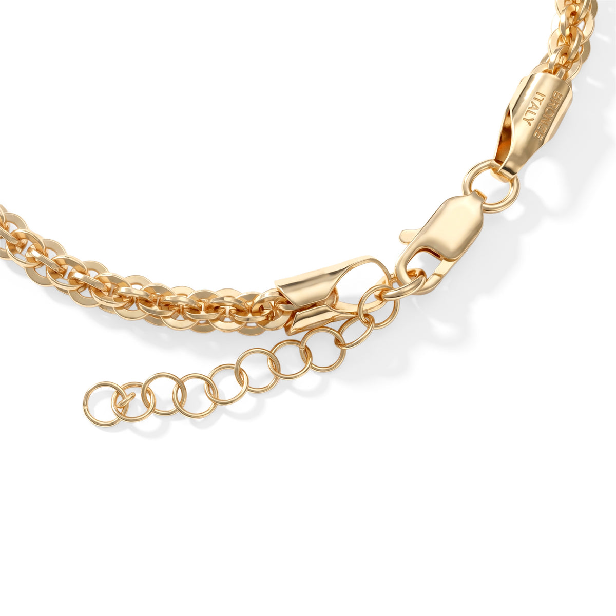 Bronzella Collection - Vortex Bracelet (Size - 7+1 Ext) in Yellow Gold Tone V32575935 1