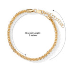 Bronzella Collection - 18K Gold Overlay Italian Made Vortex Bracelet (Size - 7+1 Ext) Weight 6.10 Grams_8666733_3