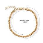 Bronzella Collection - 18K Gold Overlay Italian Made Spiga Bracelet (Size - 7+1 Ext) Weight 7.20 Grams_8666740_3