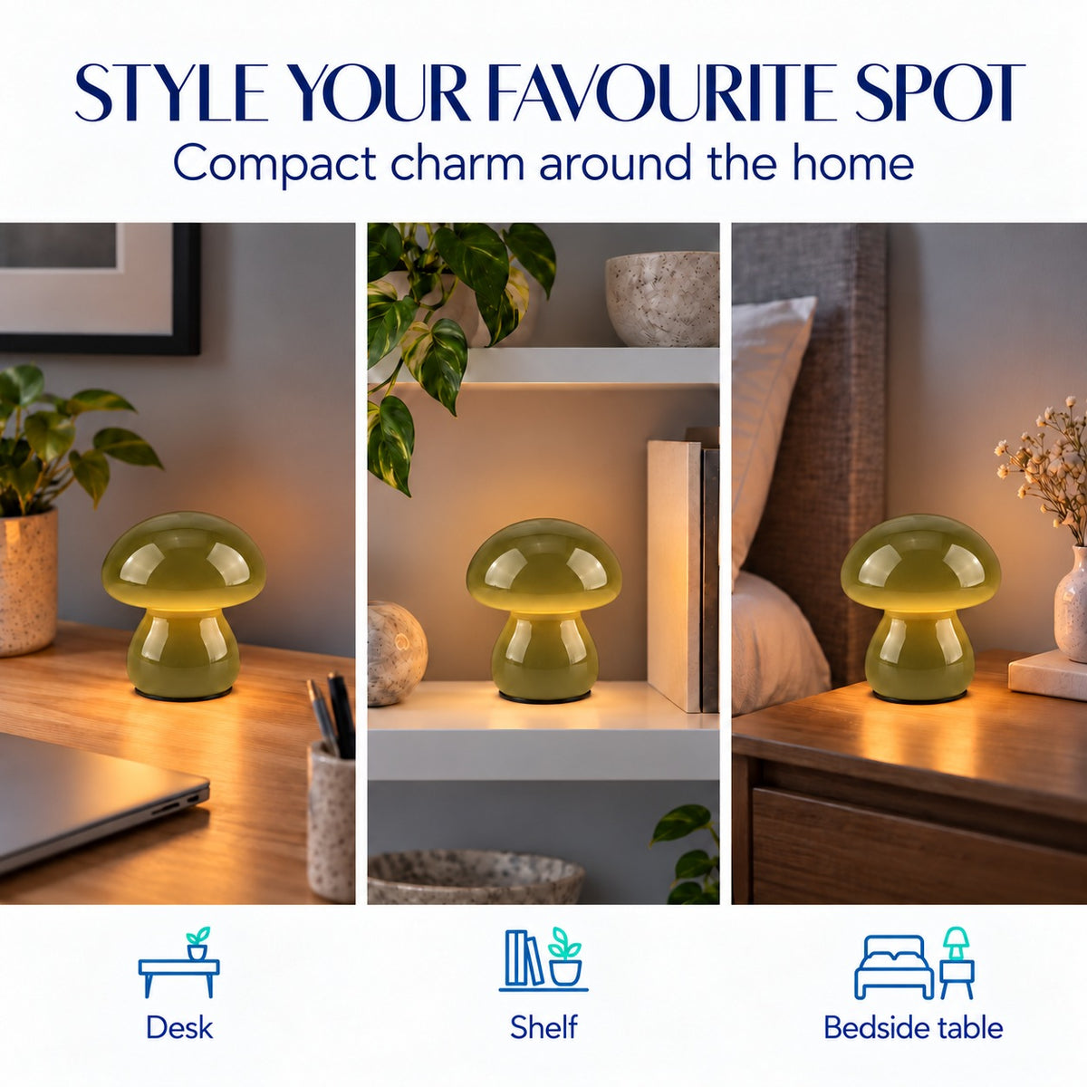 LIVMORE Table Lamp (Size - One Size) - Dark Green 8666790 3