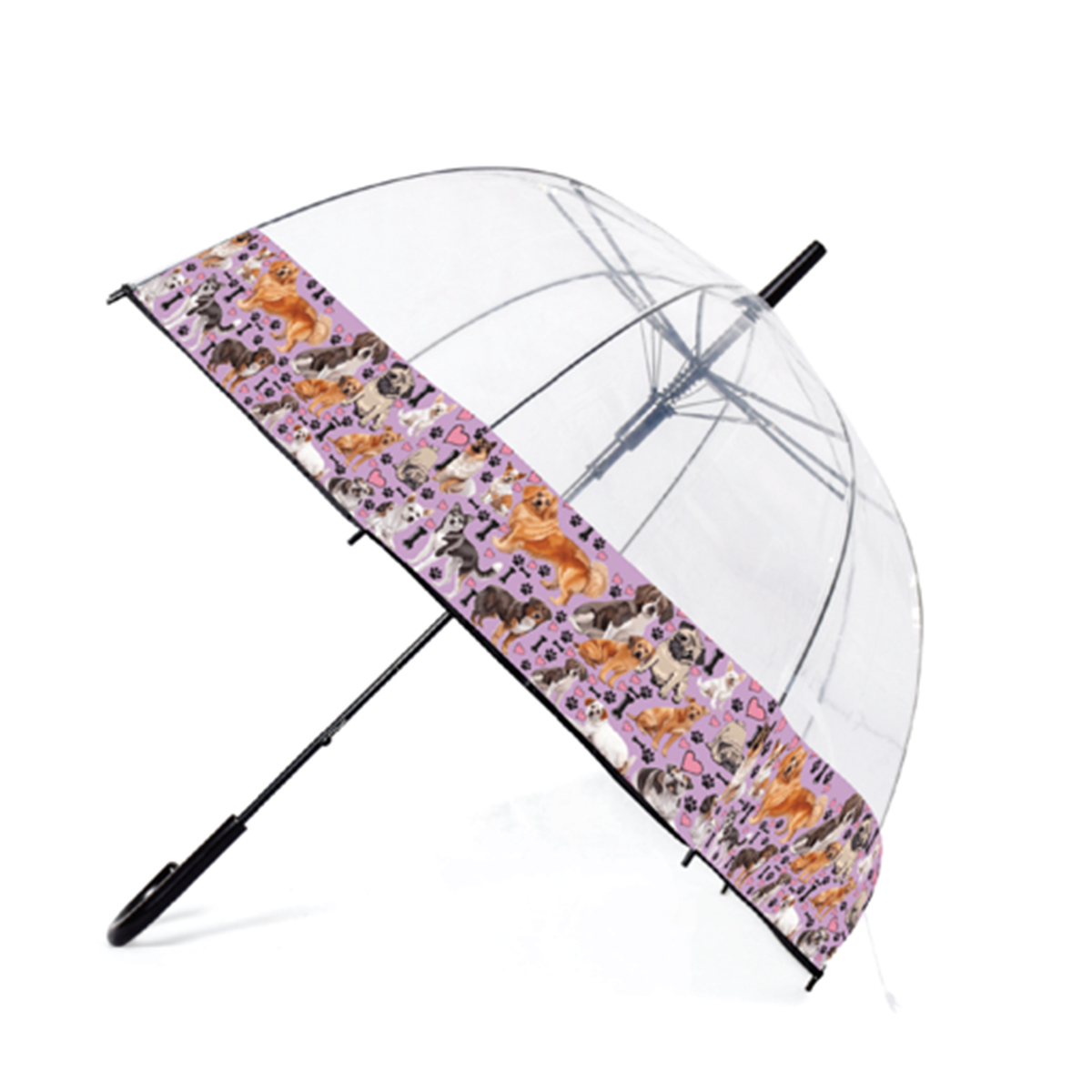 Dog Lovers Dome Umbrella - Purple V32583918 0
