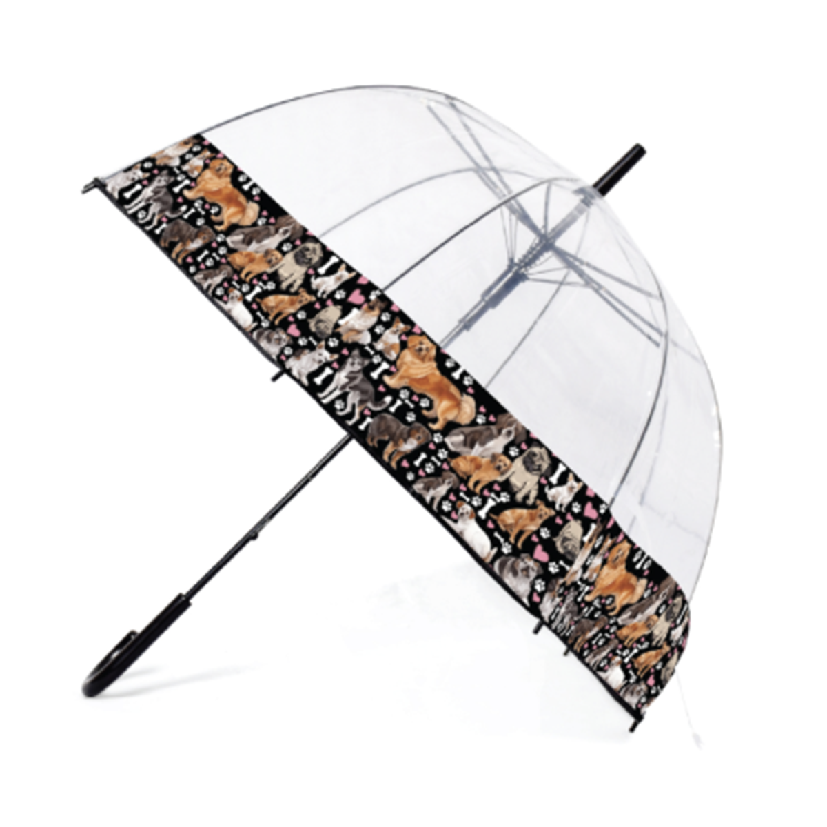 Dog Lovers Dome Umbrella - Black V32575738 0