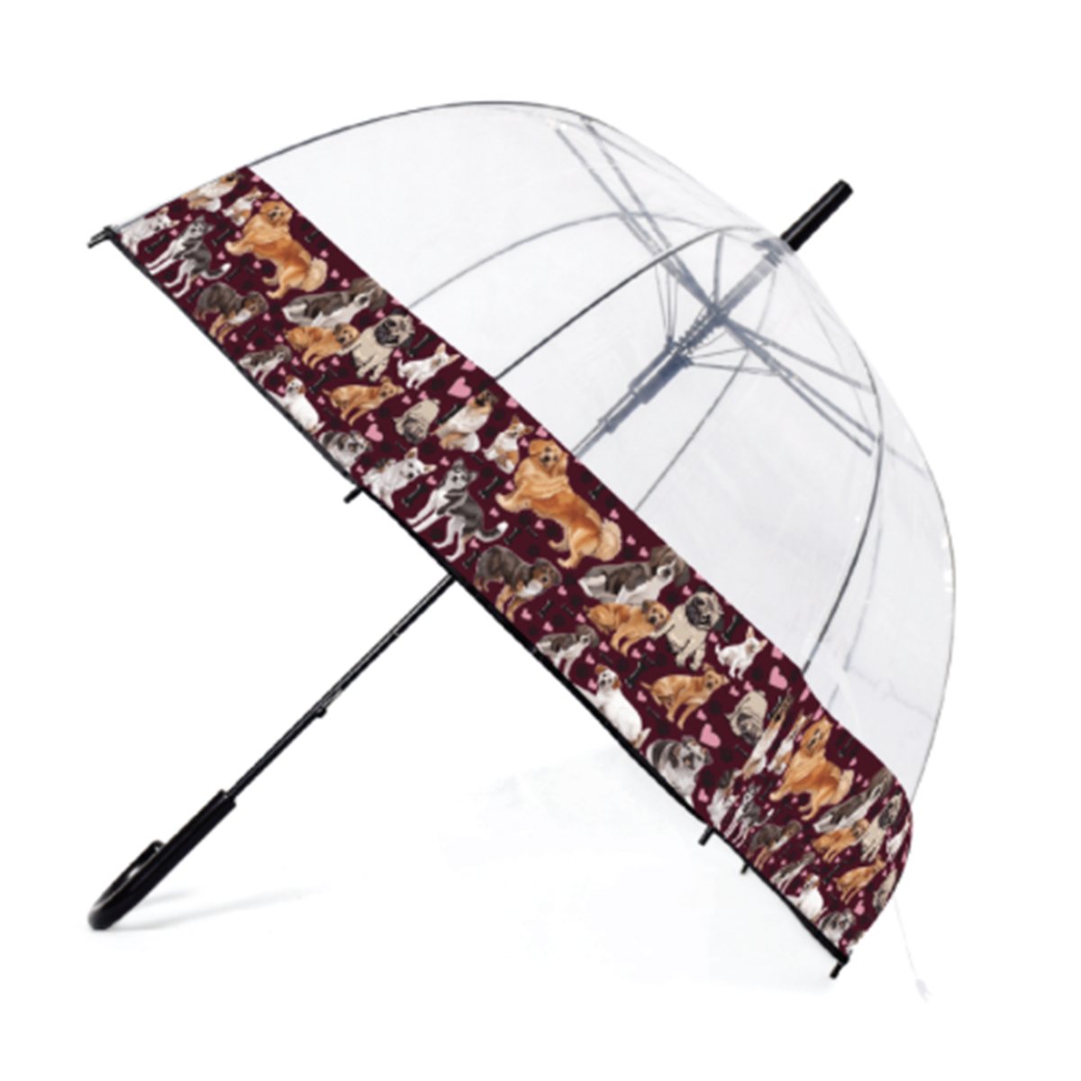 Dog Lovers Dome Umbrella - Brown V32575495 0