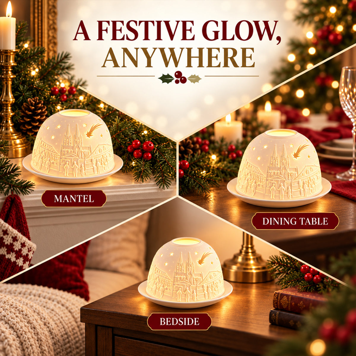 LIVMORE Candle Holder (Size - One Size) - White 8667857 3