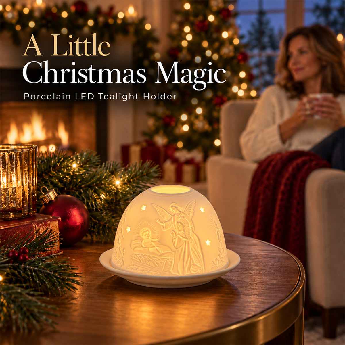 LIVMORE Candle Holder (Size - One Size) - White 8667889 1