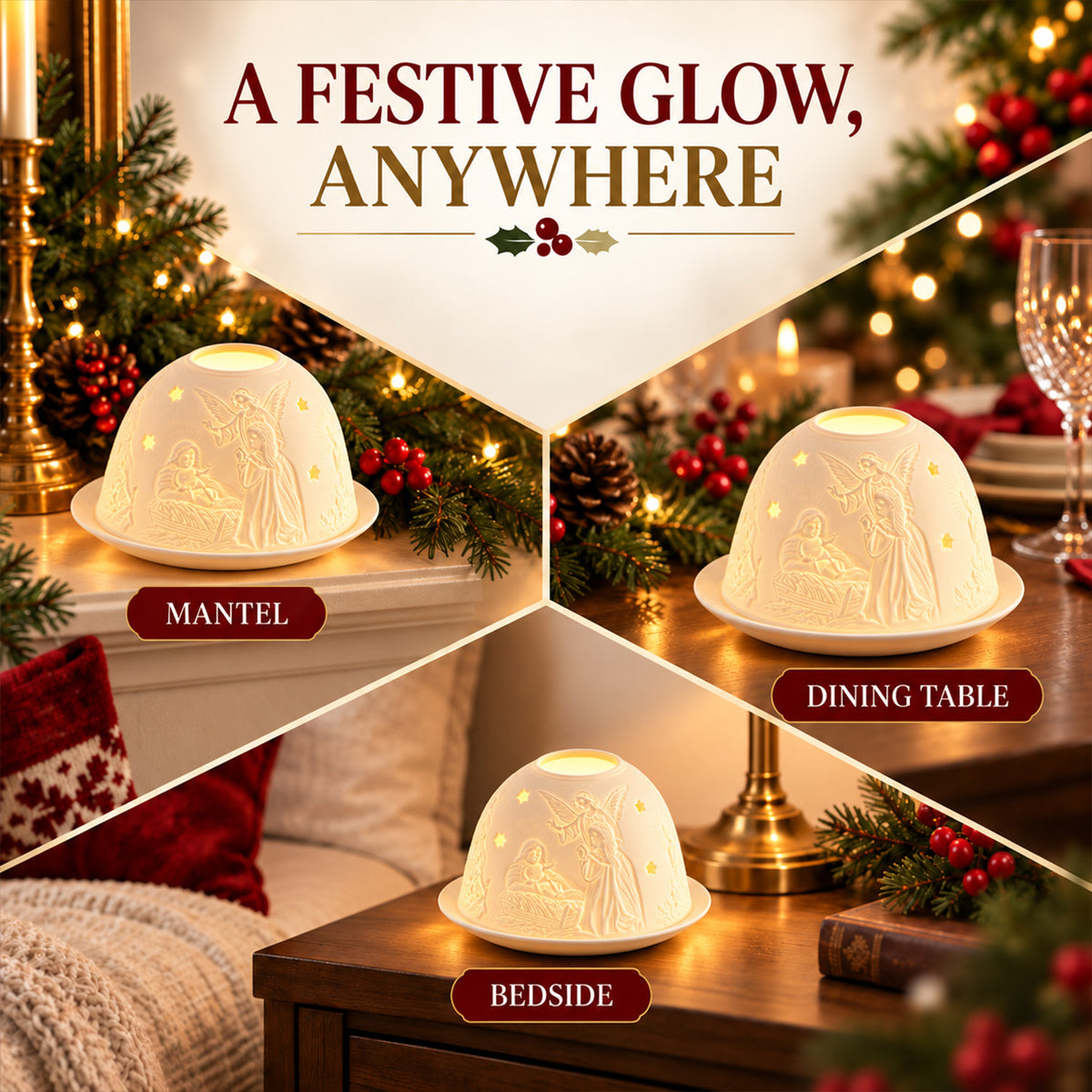 LIVMORE Candle Holder (Size - One Size) - White 8667889 3