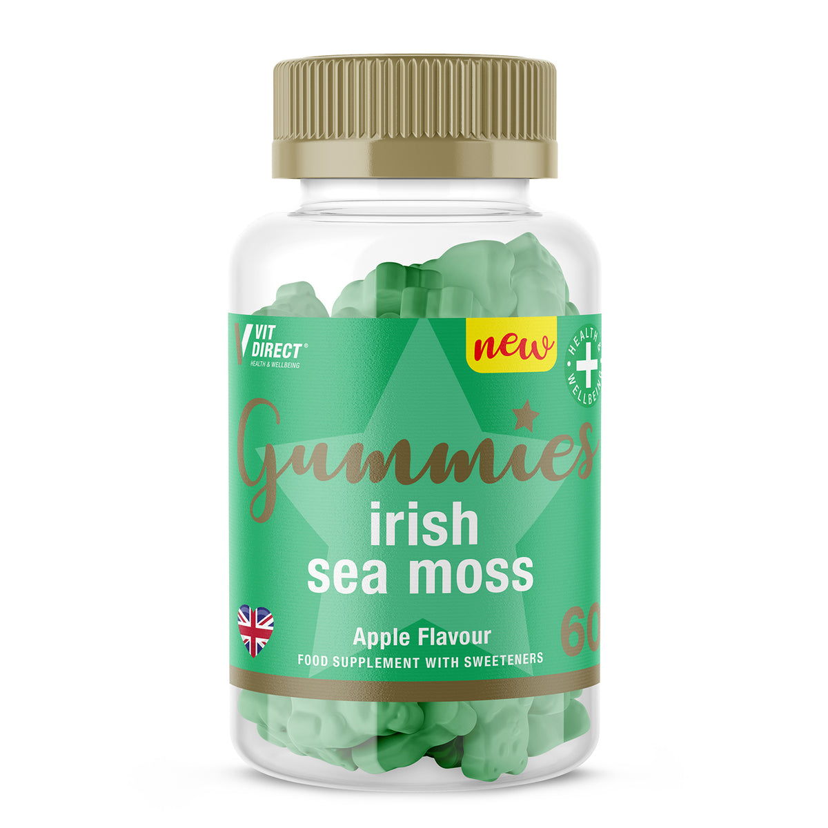 Vits Direct Organic Irish Sea Moss Gummies - 60 Count 8668372 0