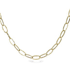 9K Yellow Gold Paperclip Necklace (Size - 18) with Spring Ring Clasp, Gold Wt. 3.20 Gms_8668661