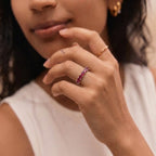 D'Joy - African Ruby Ring in Rhodium Overlay Sterling Silver 2.50 Ct._8668893_2