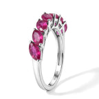 D'Joy - African Ruby Ring in Rhodium Overlay Sterling Silver 2.50 Ct._8668893_6