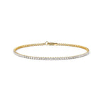 Luxuriant 10K Yellow Gold SI Lab Grown Diamond GH, SI Cluster Bracelet (Size - 8), Gold Wt.1.97 Gms  2.232  Ct._8669047