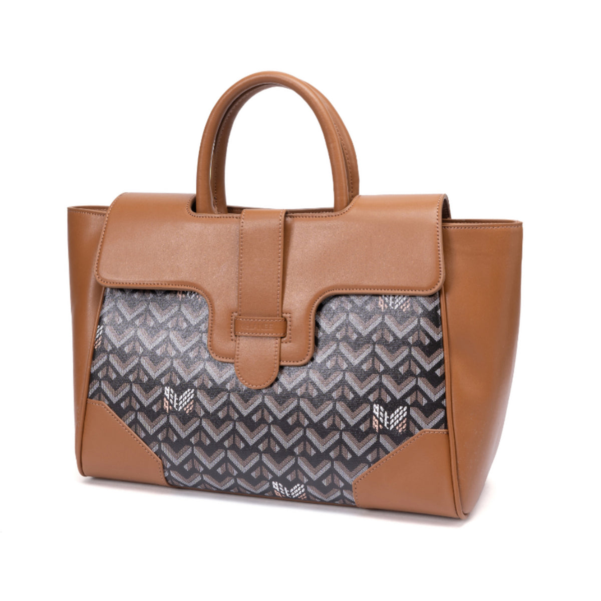 TJC Special Leather Shoulder Bag - Black Brown 8669824 1