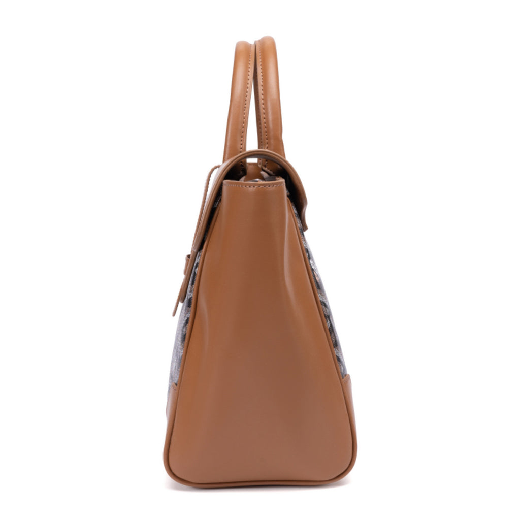 TJC Special Leather Shoulder Bag - Black Brown_8669824_4