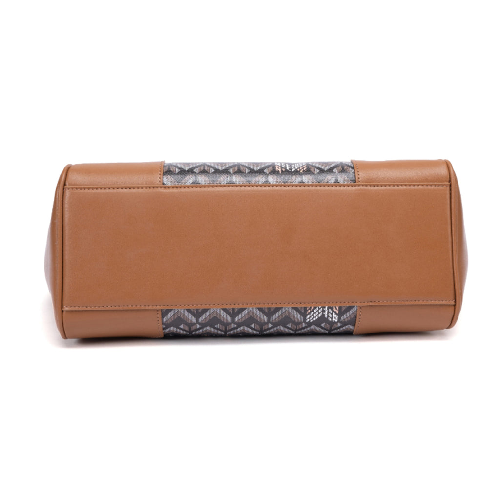 TJC Special Leather Shoulder Bag - Black Brown_8669824_5